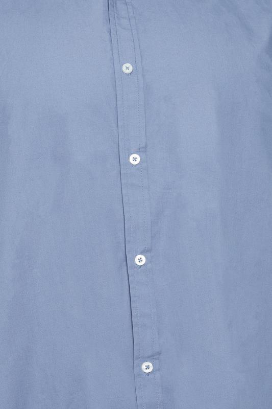BadRhino Blue Cotton Poplin Short Sleeve Shirt | BadRhino 4