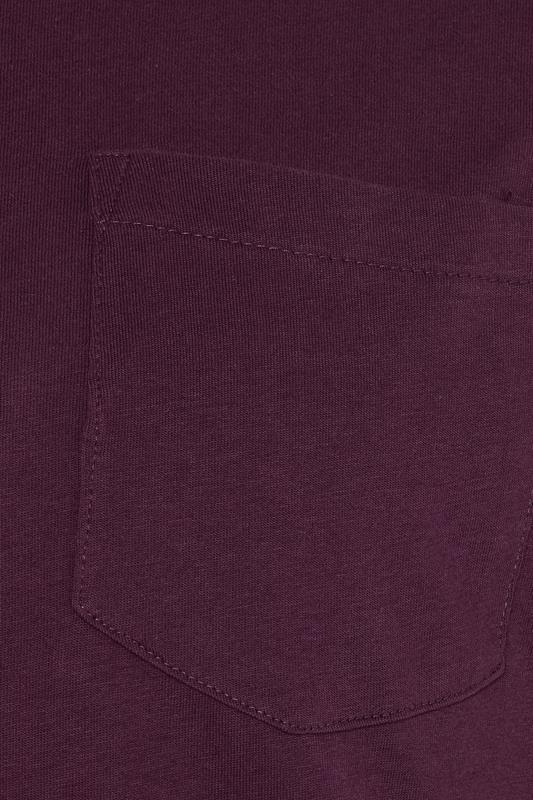 KAM Big & Tall Fig Purple Ringer T-Shirt | badRhino 4