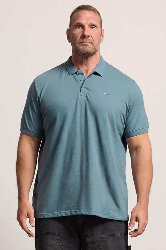  BadRhino Big & Tall Blue Mirage Core Polo Shirt