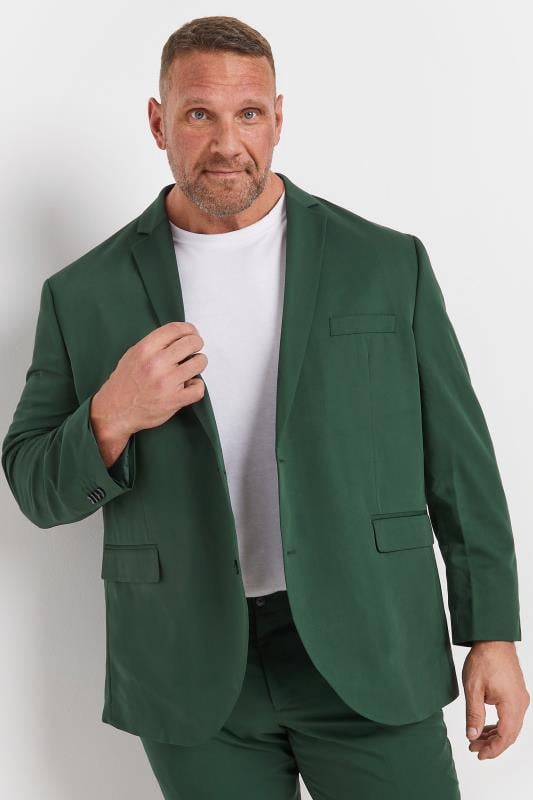 JACK & JONES Big & Tall Dark Green 'Franco' Suit | BadRhino 2