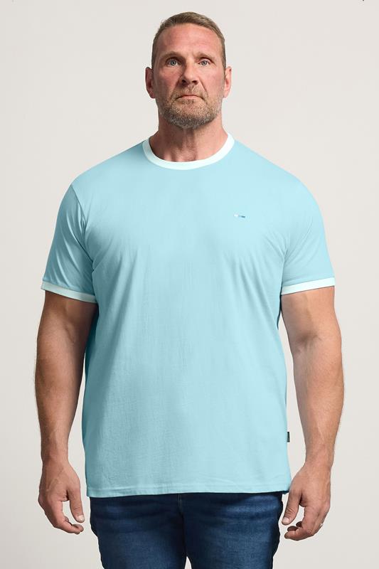  BadRhino Big & Tall Light Blue Ringer T-Shirt