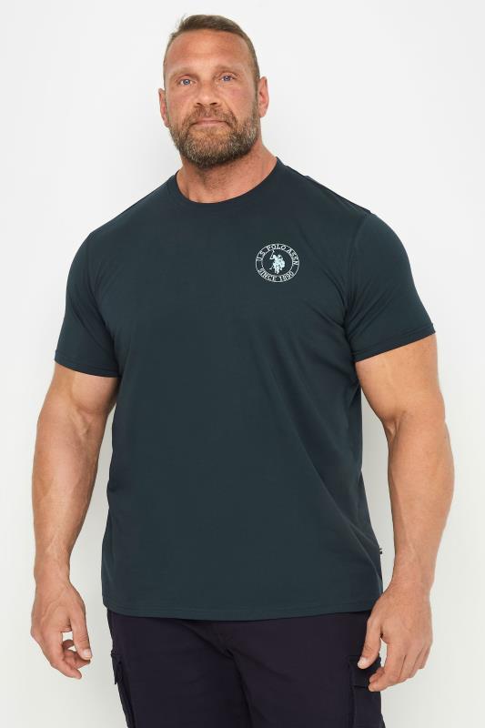 Men's  U.S. POLO ASSN. Big & Tall Navy Blue Circle Logo T-Shirt