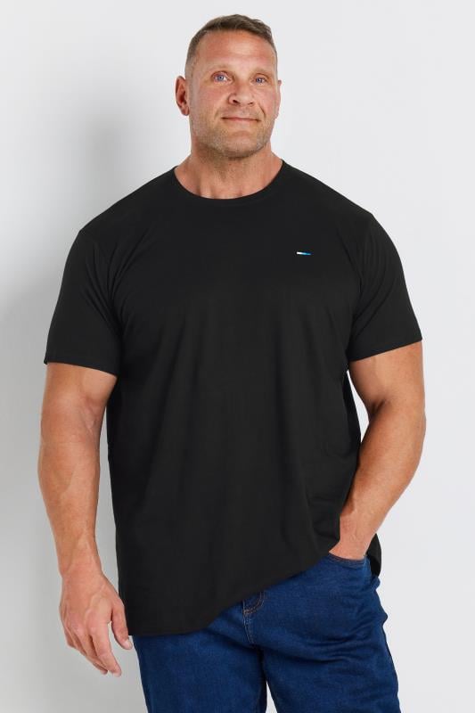 Men's  BadRhino Big & Tall Black Extra Long Core T-Shirt