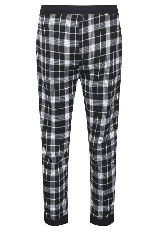 BadRhino Big & Tall Grey Check Print Pyjama Trousers | BadRhino 5