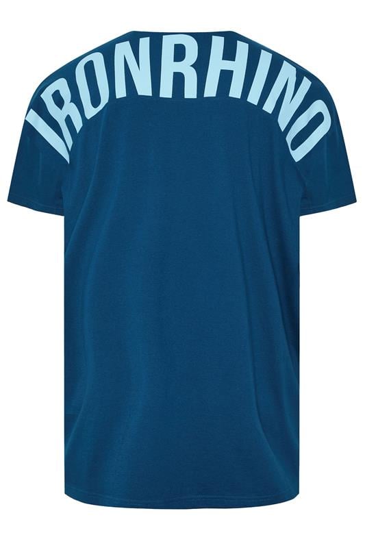 IronRhino Big & Tall Navy Blue Powerhouse T-Shirt | BadRhino 2