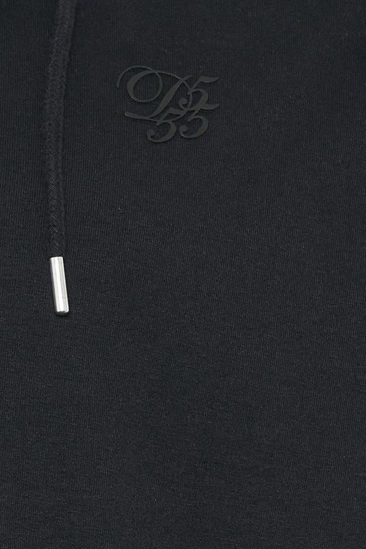 D555 Big & Tall Navy Blue Couture Zip Through Hoodie | BadRhino 3