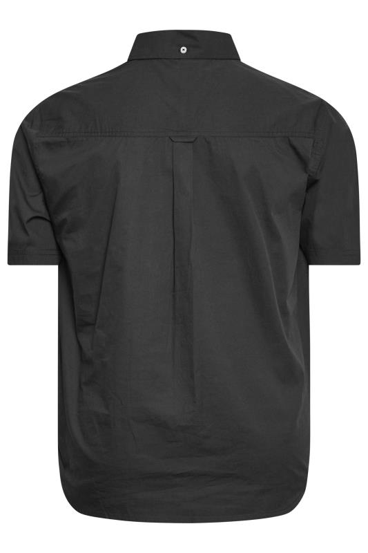 BadRhino Big & Tall Black 2 PACK Poplin Short Sleeve Shirts | BadRhino 4