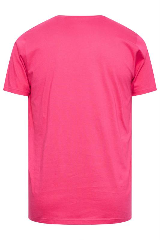 BadRhino Big & Tall Raspberry Pink Core T-Shirt | BadRhino 4