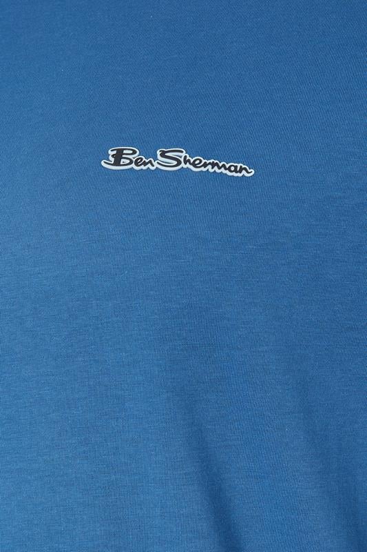 Ben Sherman Big & Tall Cobalt Blue Signature T-Shirt | BadRhino 3