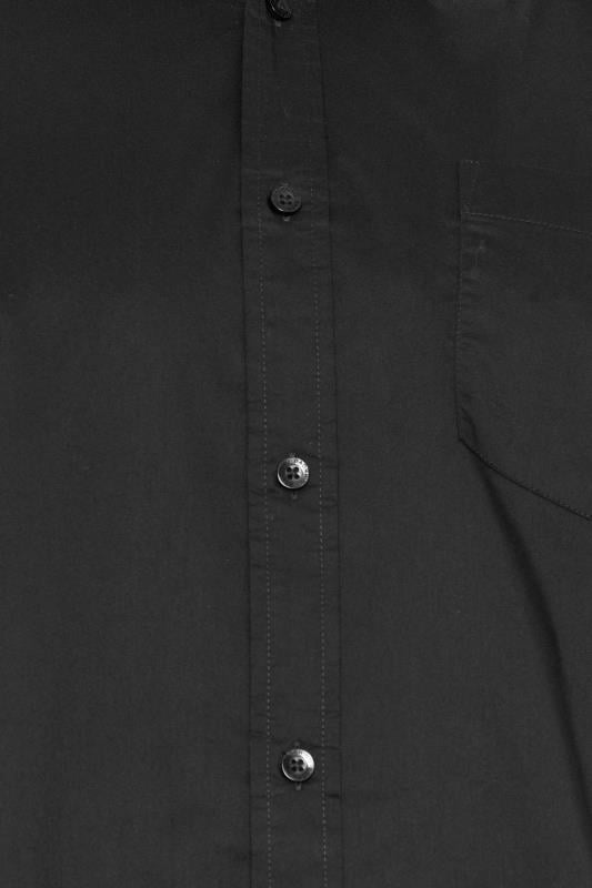 BadRhino Big & Tall Black Chest Pocket Oxford Shirt | BadRhino 2