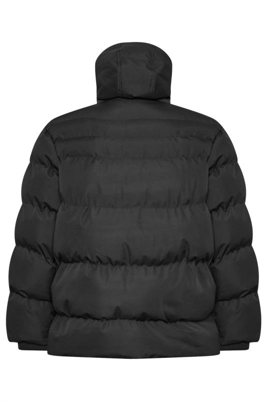 BadRhino Big & Tall Black Hooded Puffer Jacket | BadRhino 5