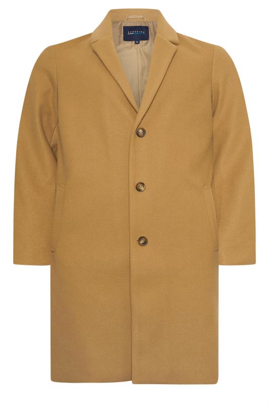 BadRhino Big & Tall Camel Brown Formal Overcoat | BadRhino 4