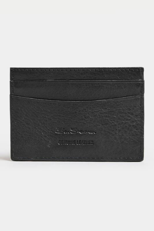 Men's  BEN SHERMAN Black Leather 'Koki' Cardholder