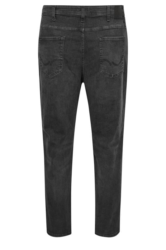 JACK & JONES Big & Tall Black Denim 'Mike' Jeans | BadRhino 5