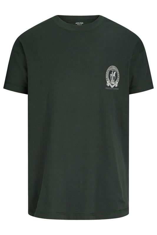 Men's  JACK & JONES Big & Tall Green Back Print T-Shirt