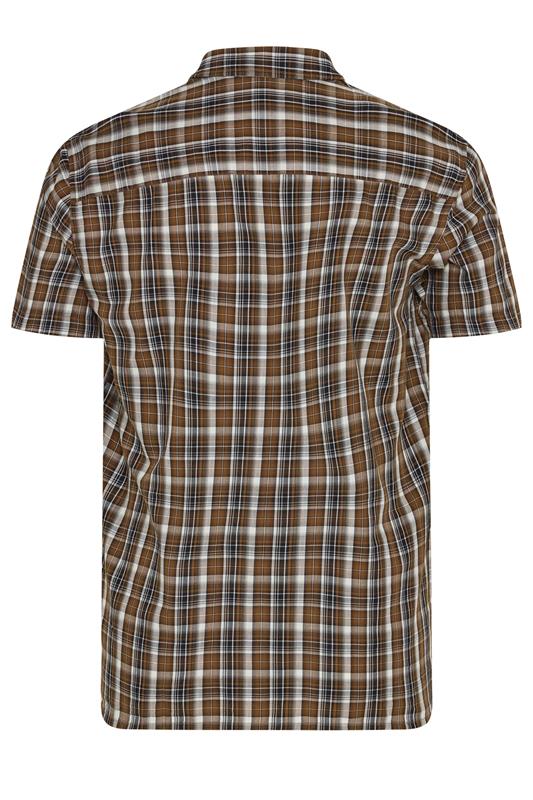 BadRhino Big & Tall Brown Check Shirt | BadRhino 6
