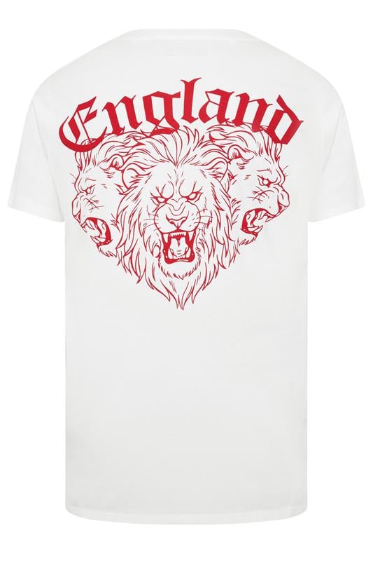 BadRhino Big & Tall White England T-Shirt | BadRhino 8