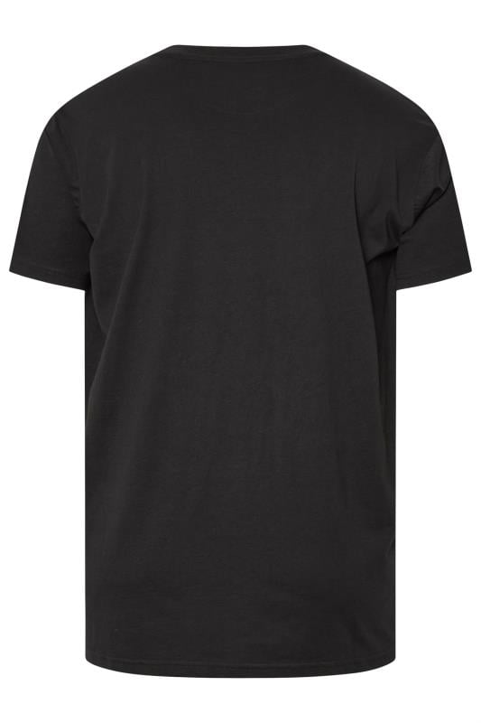 FIRETRAP Big & Tall Black 'King Skull' T-Shirt | BadRhino 4