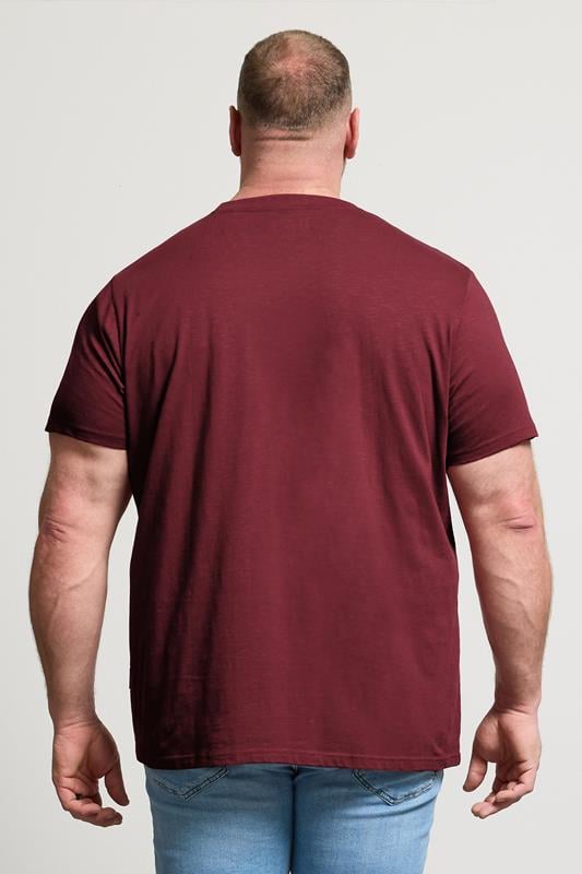 BadRhino Big & Tall Red Flower Pocket T-Shirt | BadRhino 2