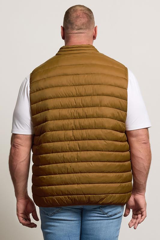 BadRhino Big & Tall Brown Puffer Gilet | BadRhino 3