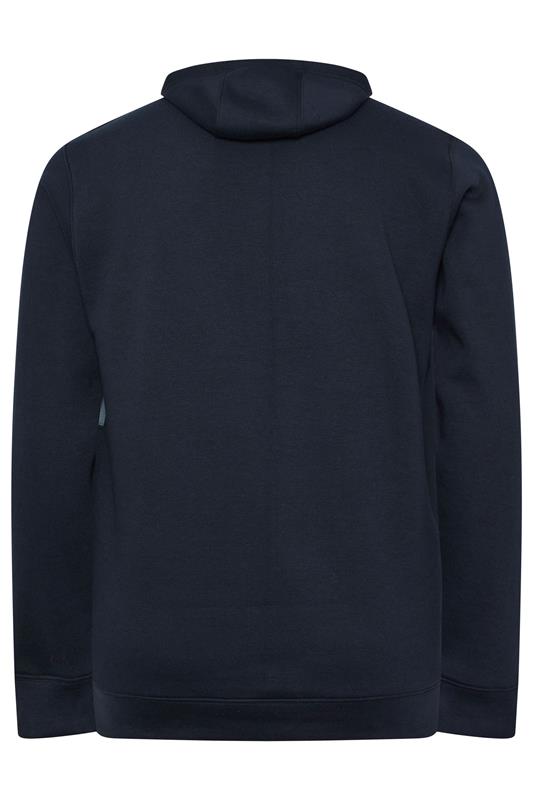 BadRhino Big & Tall Navy Blue Cut & Sew Hoodie | BadRhino 2