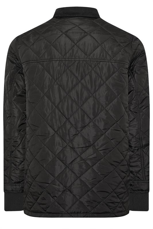 D555 Big & Tall Black Quilted Jacket | BadRhino 2