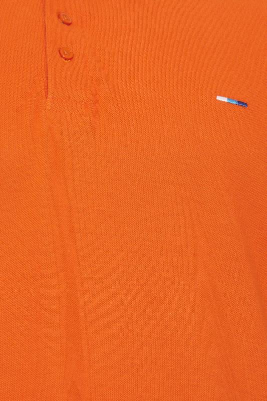 BadRhino Big & Tall Orange Short Sleeve Polo Shirt | BadRhino 3