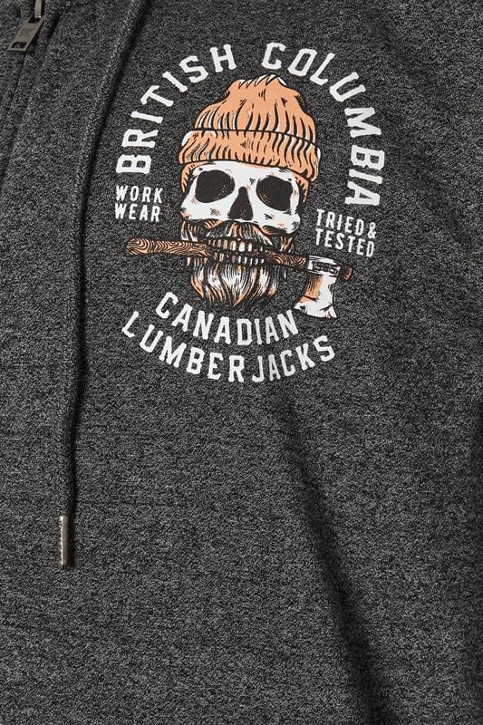 KAM Big & Tall Black 'British Columbia' Slogan Hood | BadRhino 3