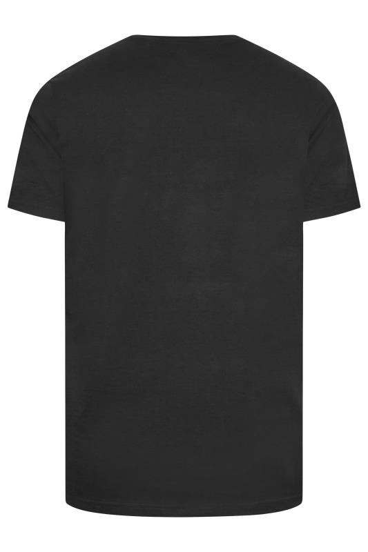 BadRhino Big & Tall Black Constellation Skull Print T-Shirt | BadRhino