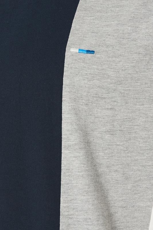 BadRhino Big & Tall Navy Blue Extra Long Cut & Sew T-Shirt | BadRhino 3