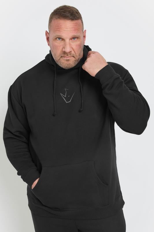 Men's  IronRhino Big & Tall Black 'Training Dept' Hoodie