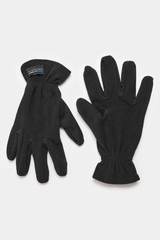 Men's  BadRhino Black Fleece Logo Gloves