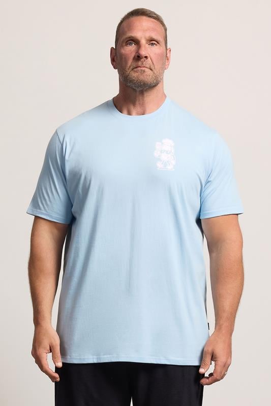  BadRhino Big & Tall Blue Extra Long 'Meat Grill' Graphic T-Shirt