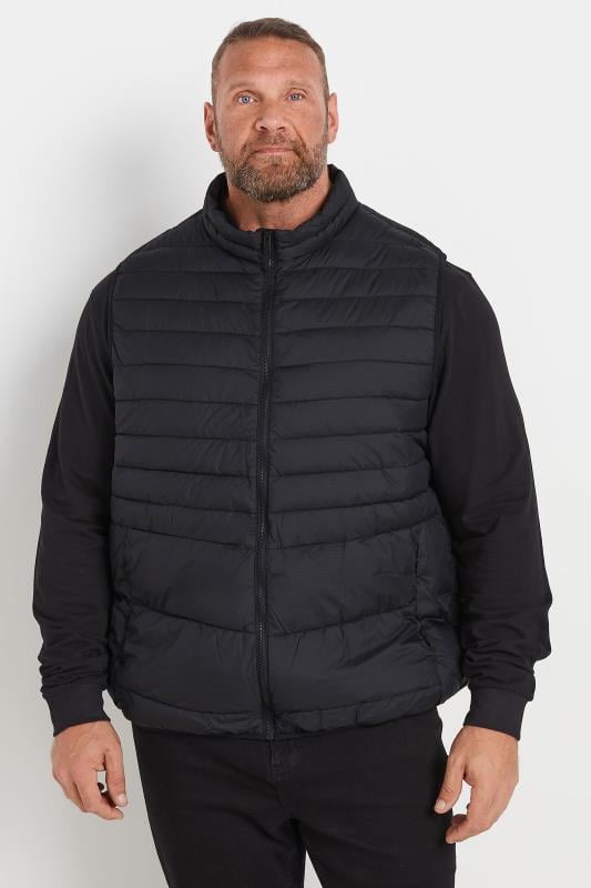 Men's  JACK & JONES Black Padded Packable Gilet