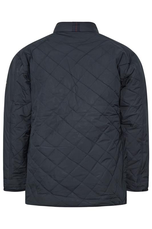 KAM Big & Tall Navy Blue Heritage Quilted Jacket | BadRhino 2