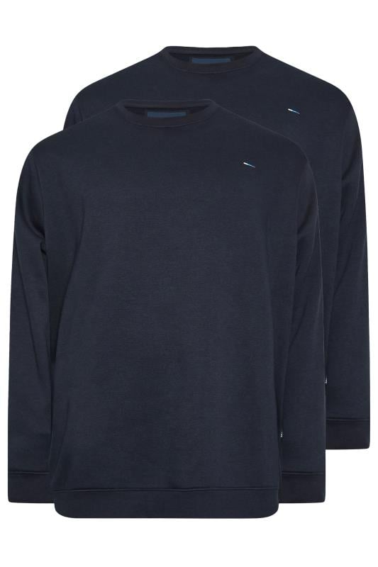 BadRhino Big & Tall 2 PACK Navy Blue Core Sweatshirts | BadRhino 4