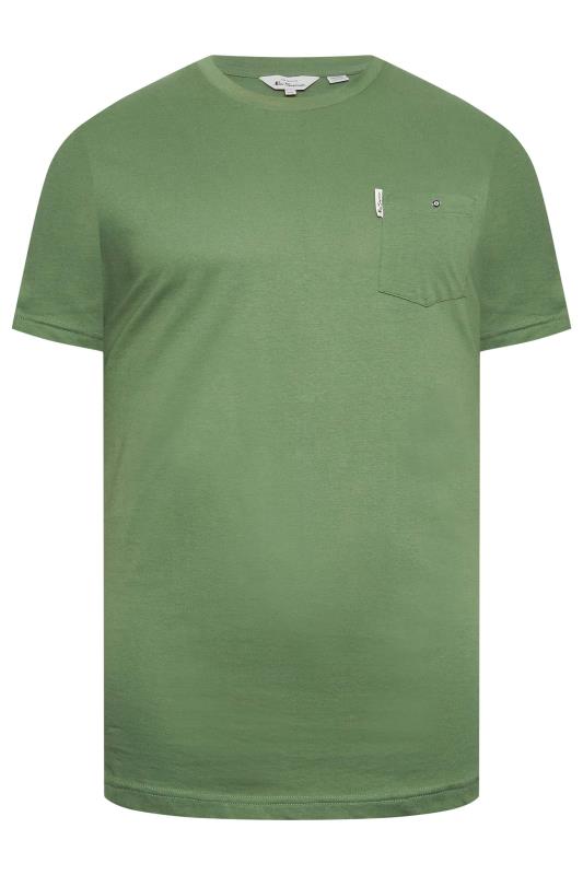 BEN SHERMAN Big & Tall Rich Fern Green Signature Pocket T-Shirt | BadRhino 3