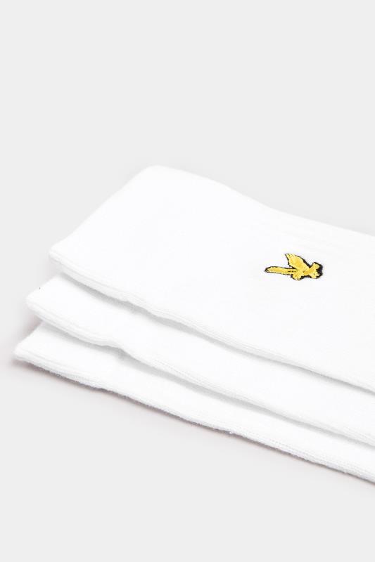 LYLE & SCOTT 3 PACK White Sports Socks | BadRhino 2