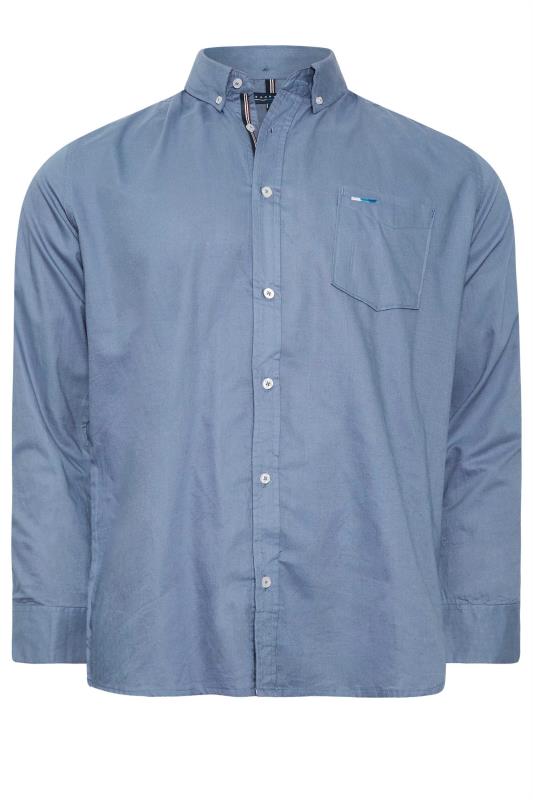 BadRhino Blue Essential Long Sleeve Oxford Shirt | BadRhino 2