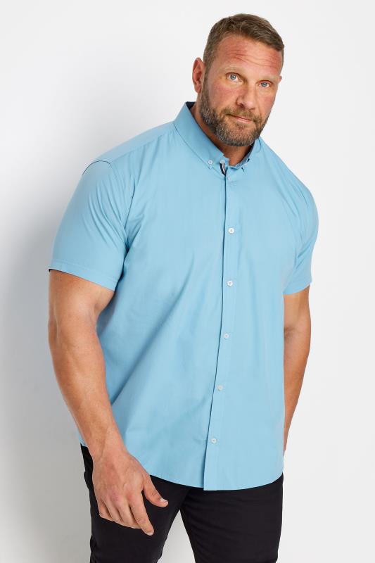 Men's  BadRhino Big & Tall Light Blue Poplin Shirt