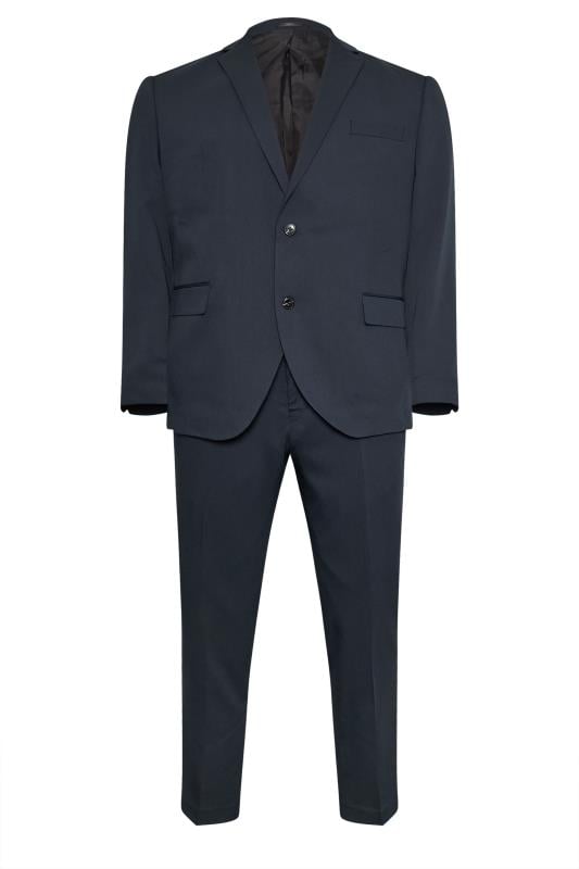 Men's  JACK & JONES Big & Tall Navy Blue 'Franco' Suit