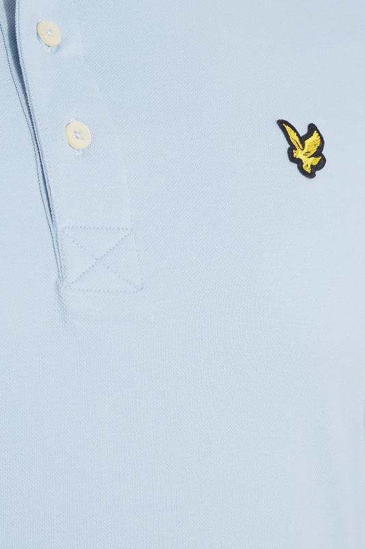 LYLE & SCOTT Light Blue Logo Polo Shirt | BadRhino 4