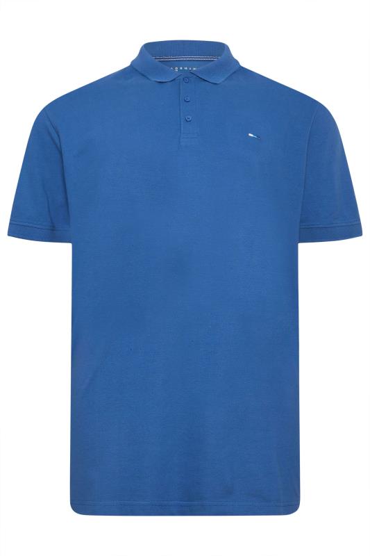 BadRhino Big & Tall Cobalt Blue Extra Long Core Polo Shirt | BadRhino 2