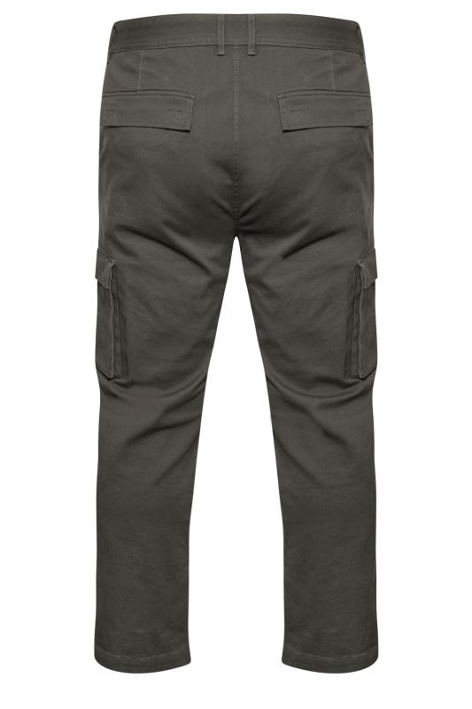 BadRhino Big & Tall Slate Grey Stretch Cargo Trousers | BadRhino 6