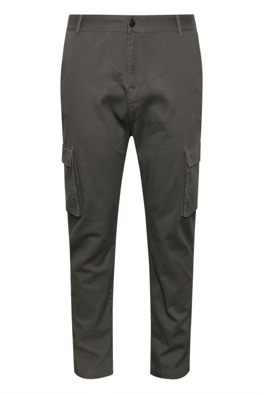 BadRhino Big & Tall Slate Grey Stretch Cargo Trousers | BadRhino 4