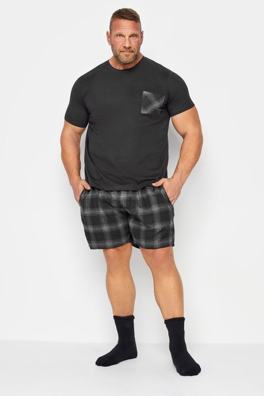 Men's  BadRhino Black Shorts and T-Shirt Pyjama Set