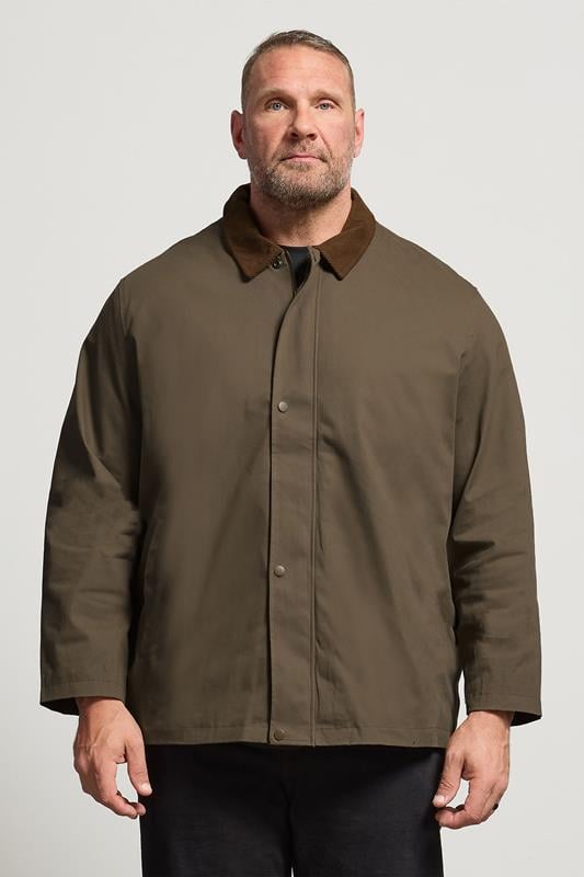 Men's  JACK & JONES Big & Tall Brown Grady Worker Jacket