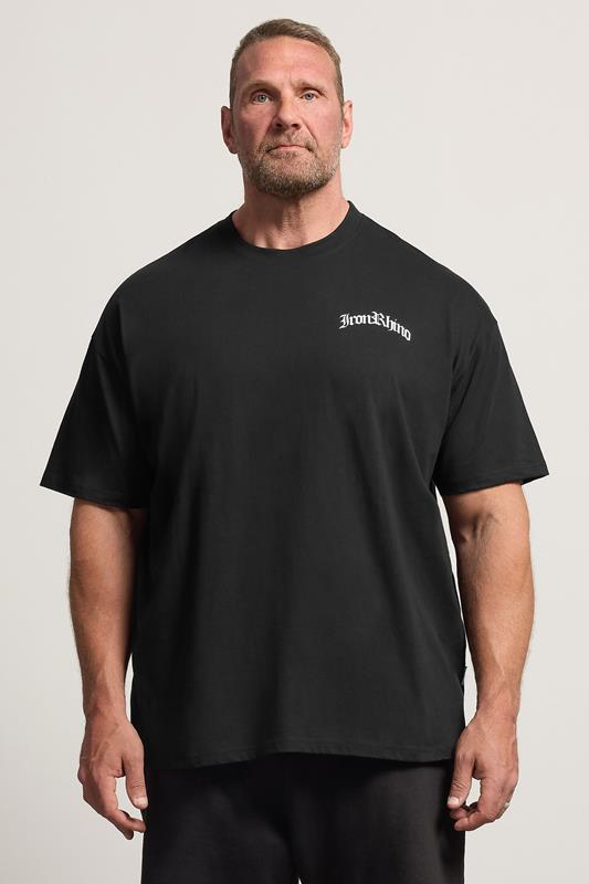  IronRhino Big & Tall Black Old English T-Shirt