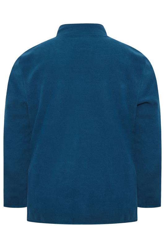 BadRhino Big & Tall Blue Essential Zip Through Fleece | BadRhino 3