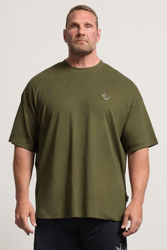  IronRhino Big & Tall Olive Green 'Rest Day' T-Shirt